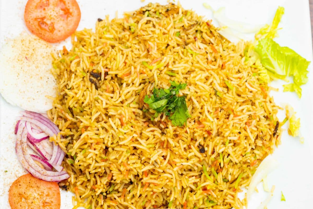 Chicken Biryani with Raita