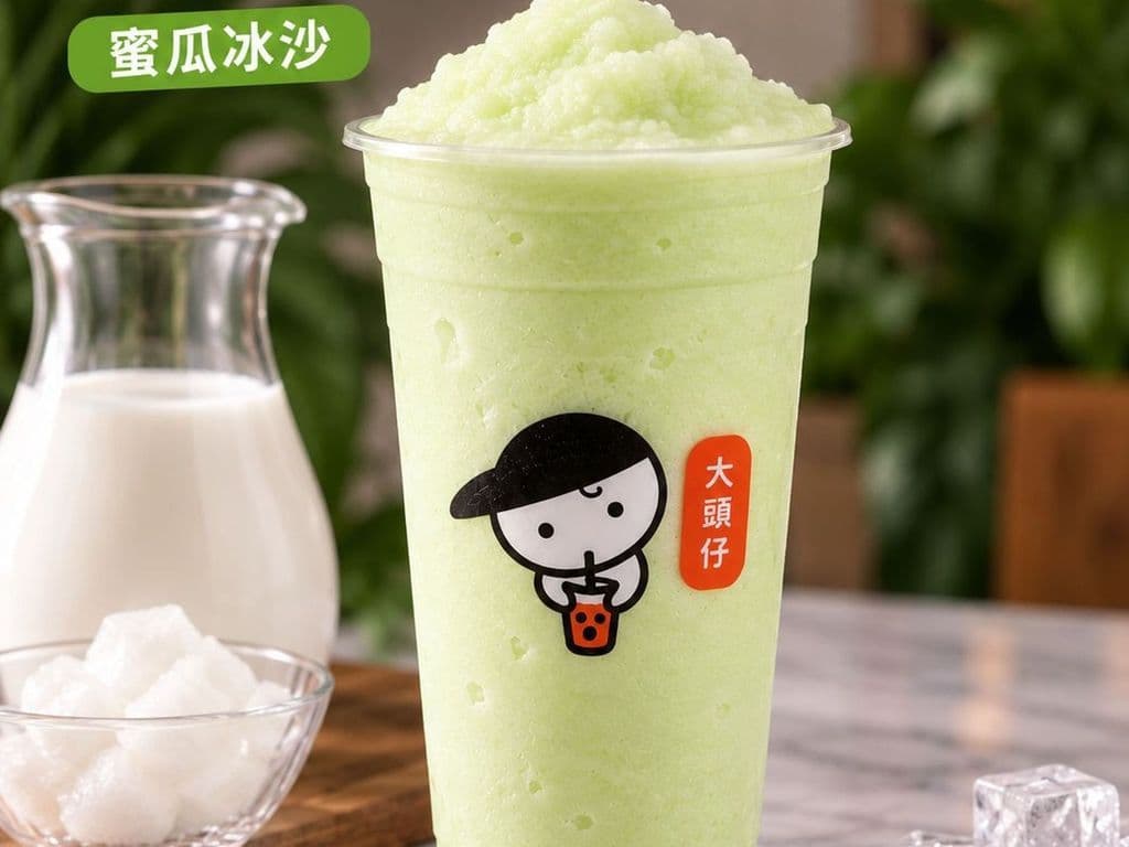 Milky Honeydew Slush (香瓜牛奶冰沙)