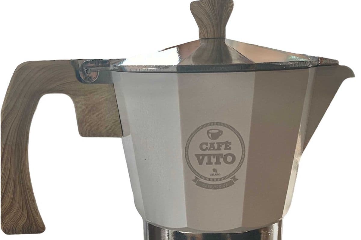 3 Tasse Machine à expresso MILANO pour cuisinière Blanc / 3 cup MILANO Stovetop Espresso Maker White