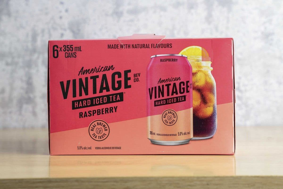 American Vintage Rasp Iced Tea (6 x 355ml)