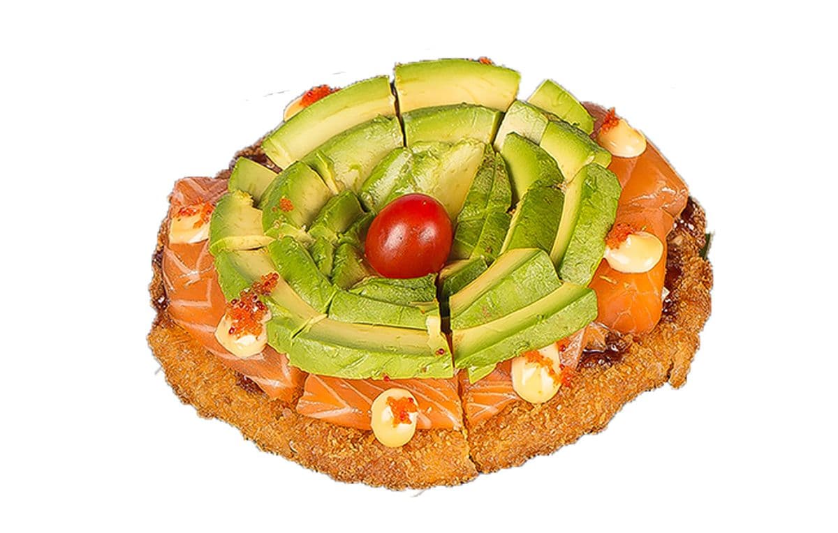 Salmon and Avocado Pizza