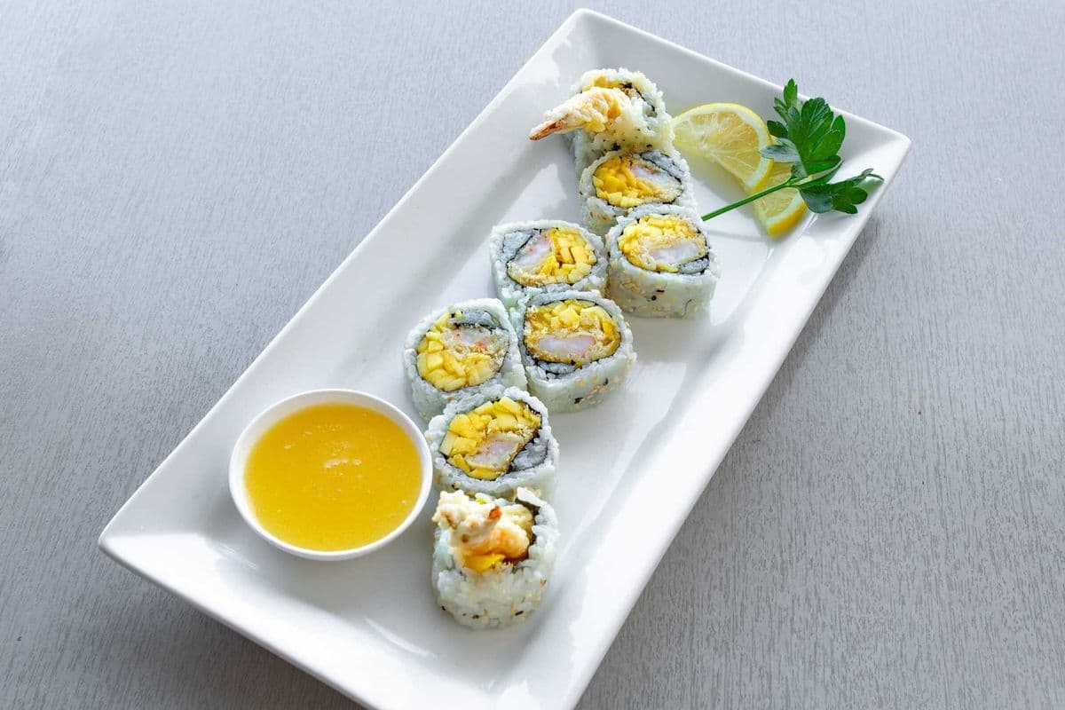 61. Breaded Shrimp Mango Maki Roll (6 pcs)