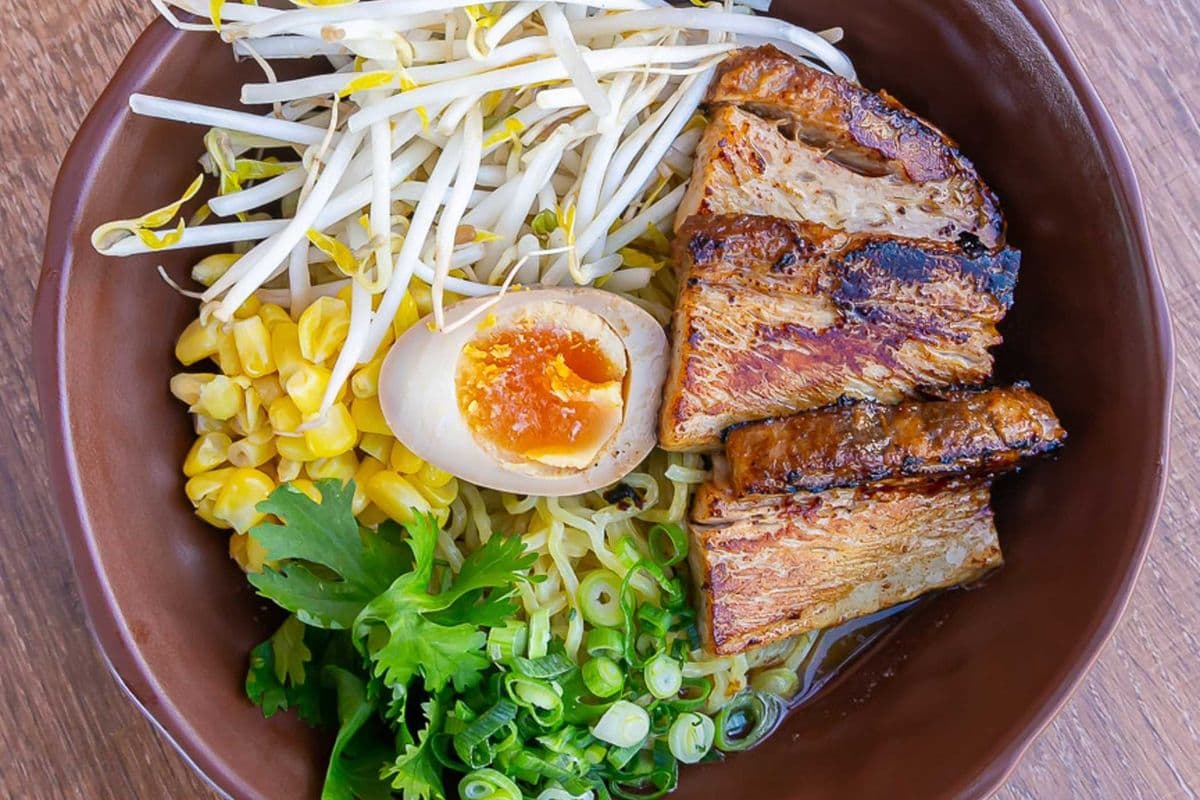 BBQ Pork Ramen or Udon