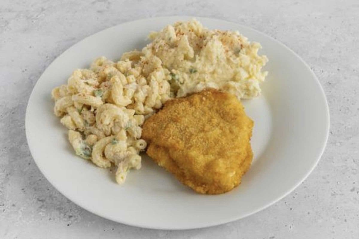 #4 Chicken Cordon Bleu & Choice Of 2 Salads
