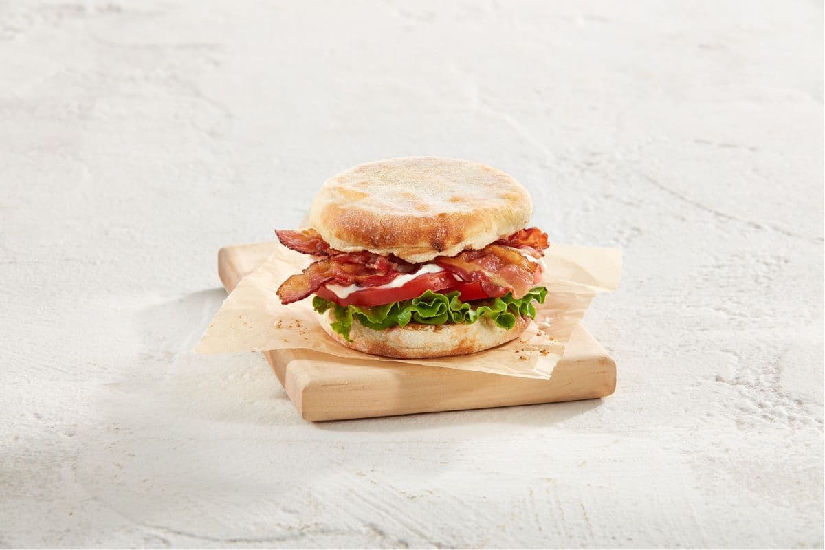 B.L.T. on an English Muffin