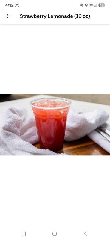 16 Oz Strawberry Lemonade