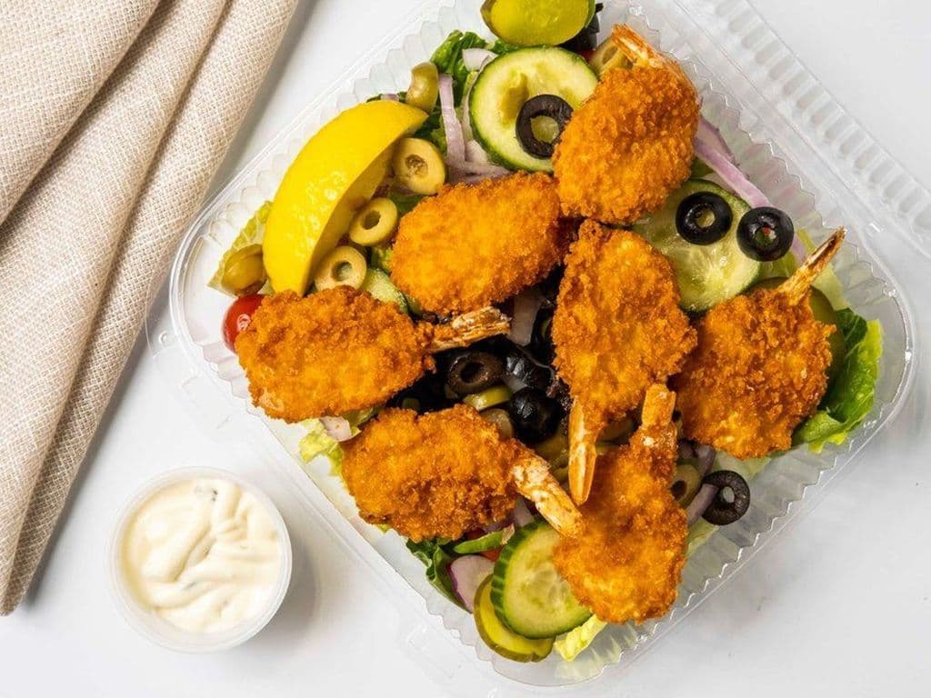 23. Jumbo Shrimp Salad With Bottled Water (500 mL)