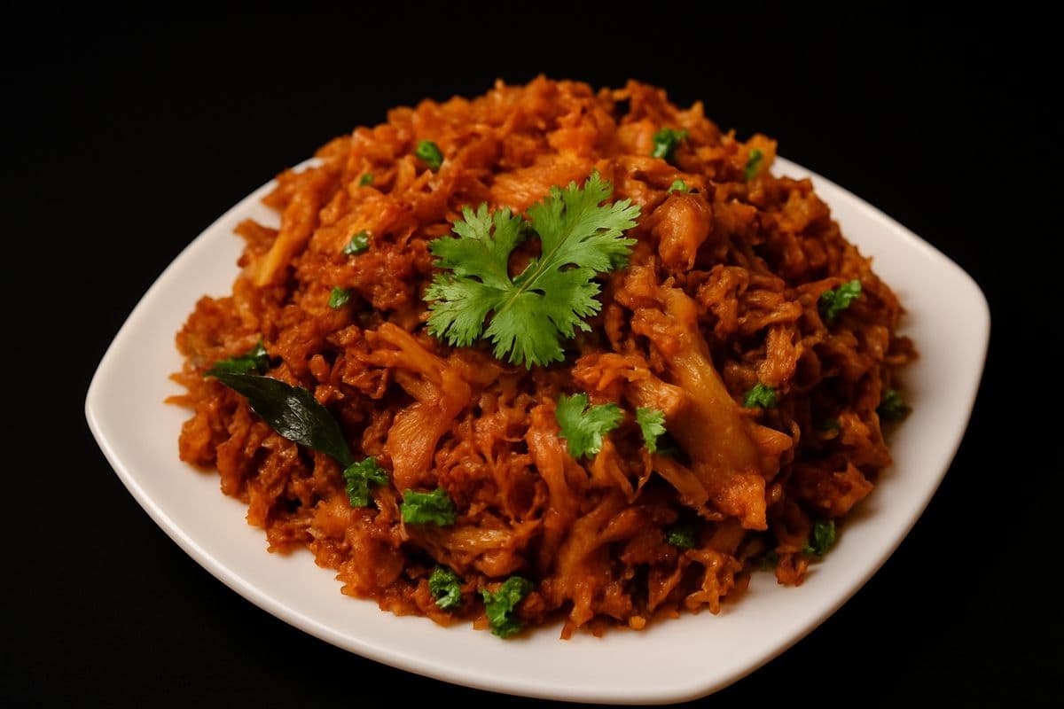 Chicken Kothu & Thanjai Salna / Kothu au Poulet & Thanjai Salna