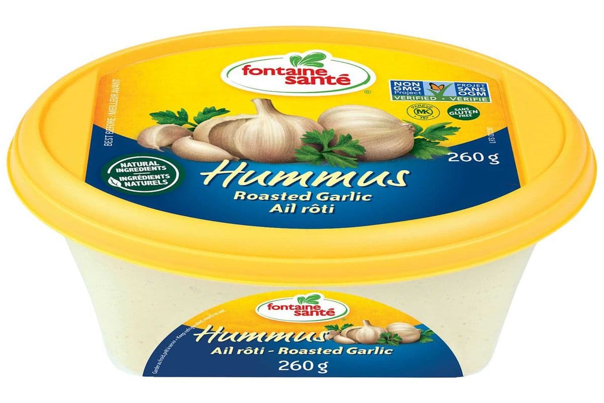 Fontaine santé hummus roasted garlic
