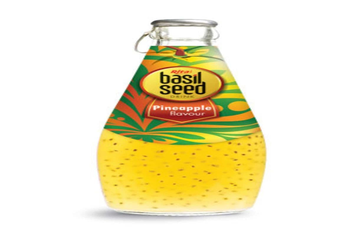 BASIL SEED PINEAPPLE JUICE