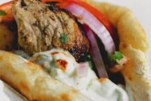 Pork Souvlaki Pita Sandwich