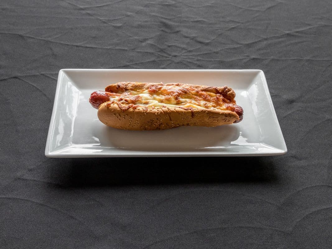 Meat Sauce Cheese Melt Hotdog
