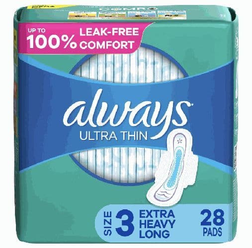 Always Ultra Thin Long Unscented size 3