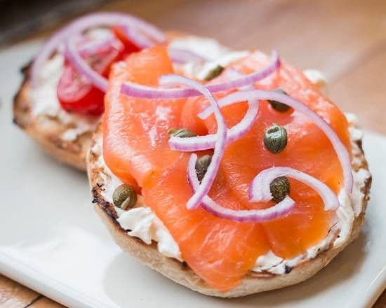 Lox and Cream Cheese Bagel