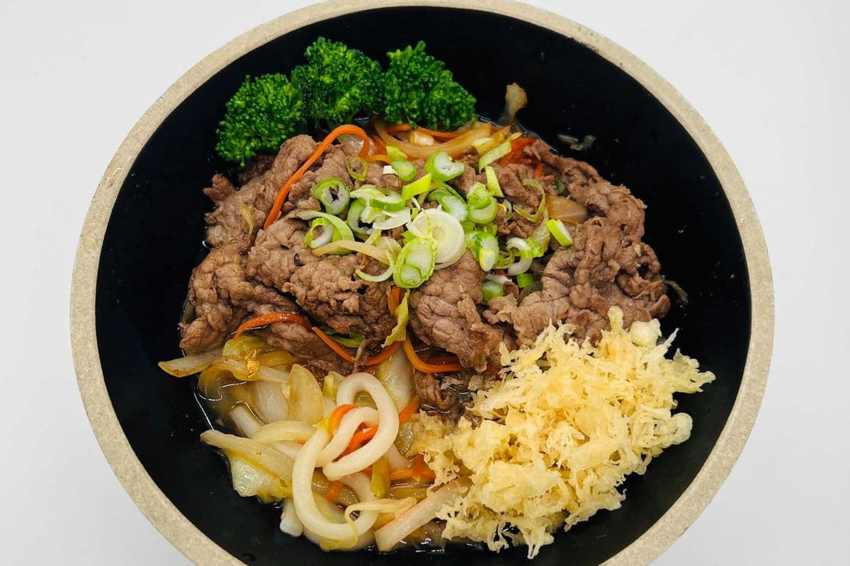 N3. Stir-Fry Beef Teriyaki Udon Soup Noodles