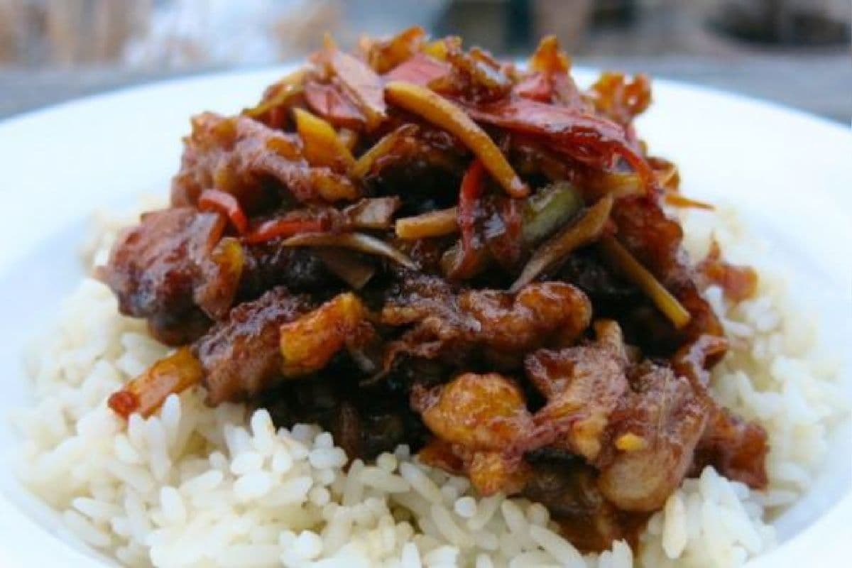Ginger Beef and Rice