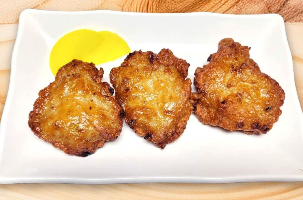 Deep Fried Fish cake with cuttlefish / 炸花枝天婦羅