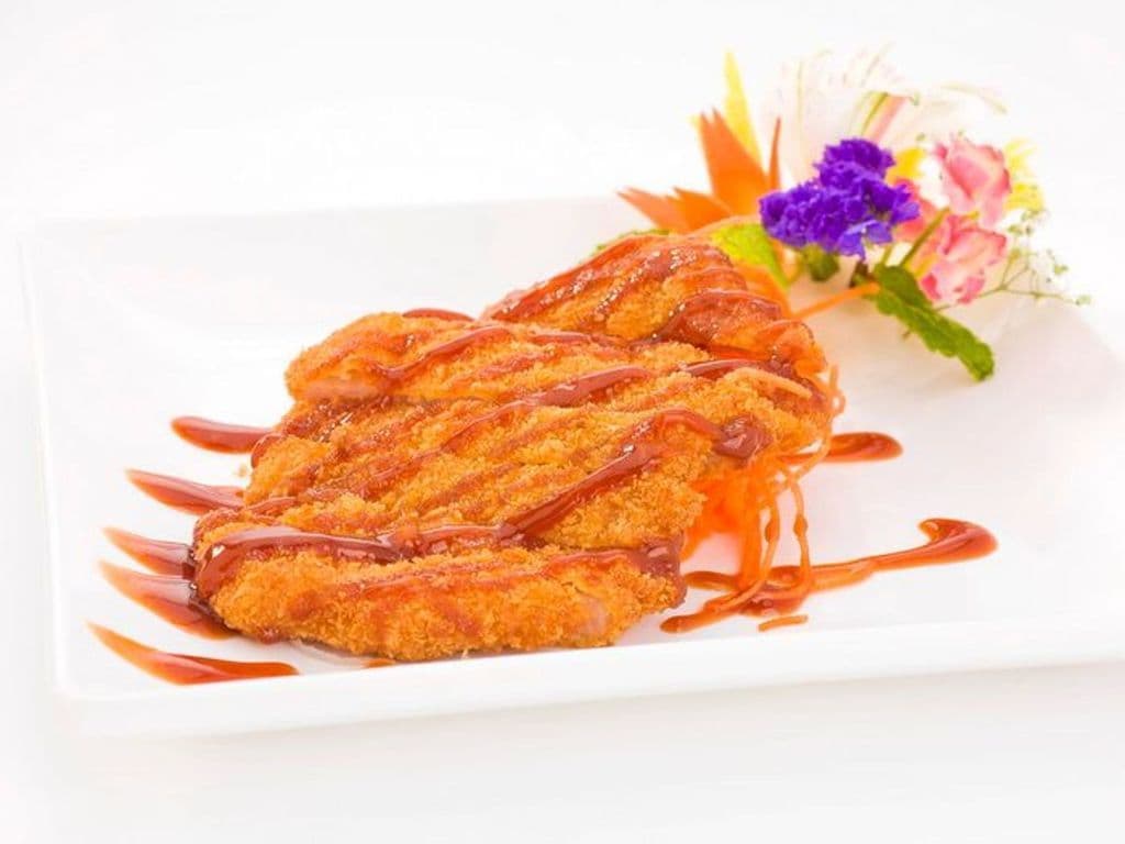 226.chicken cutlet with bbq sauce