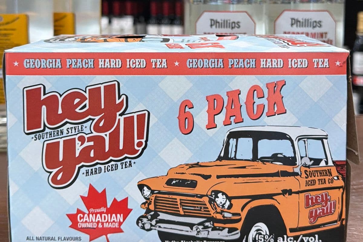 Hey Y'All Georgia Peach Hard Iced Tea 6 cans (341 mL)
