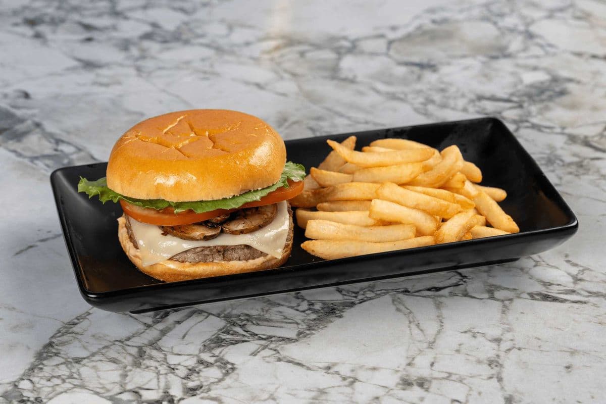 Mushroom Swiss Burger