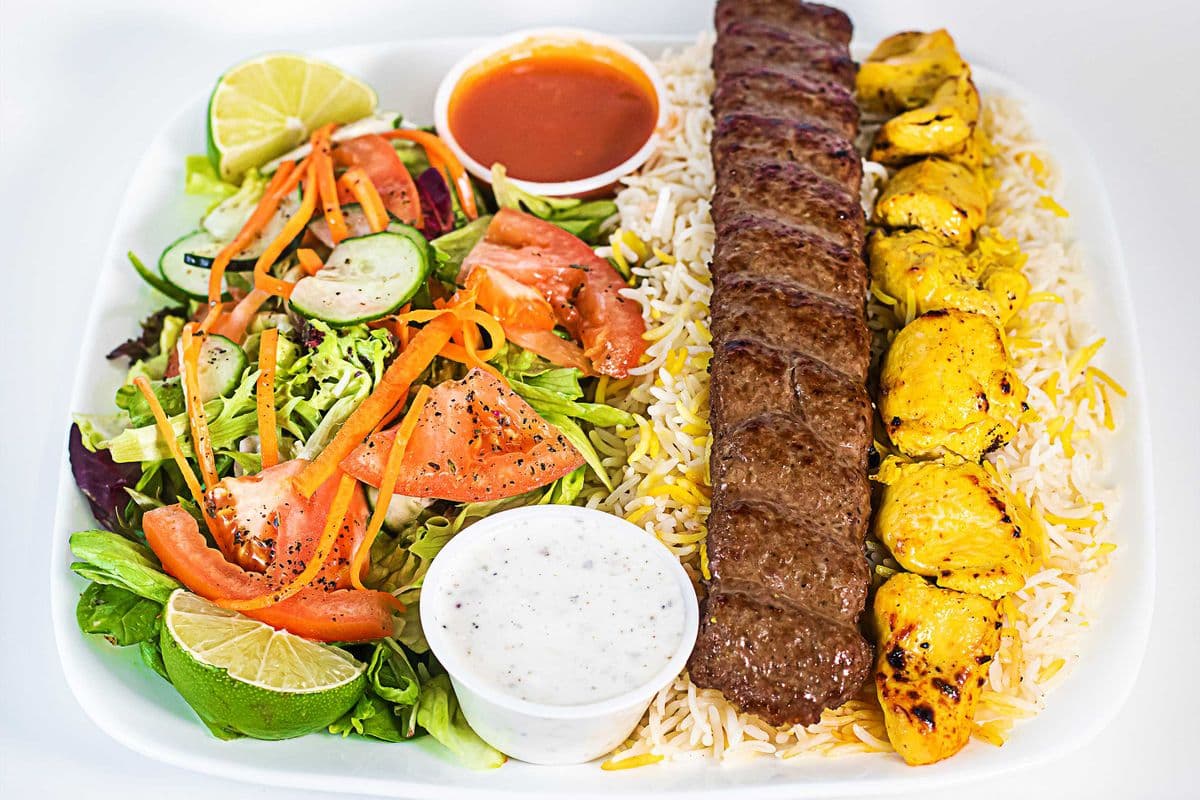 Mix Kebab with Rice