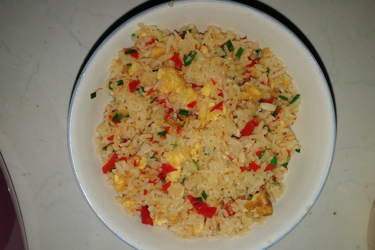 riz frit bbq pork