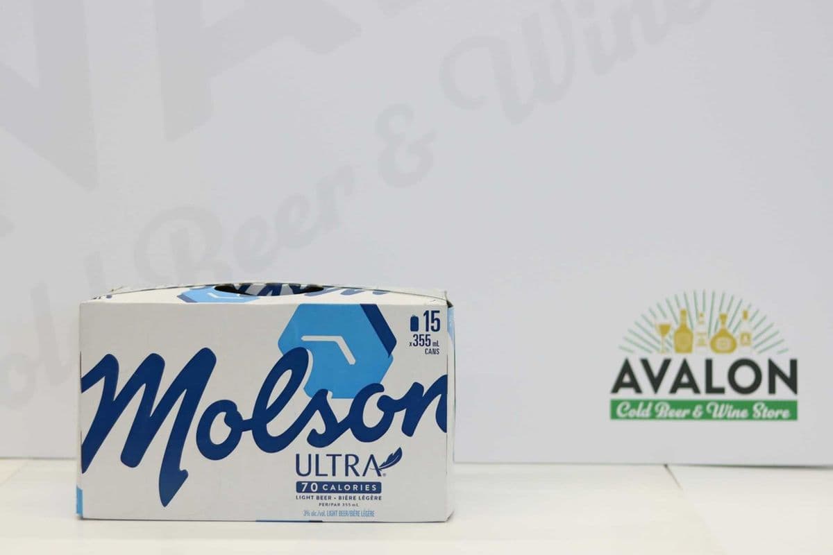 Molson Ultra 15pk Can (15 x 355ml)