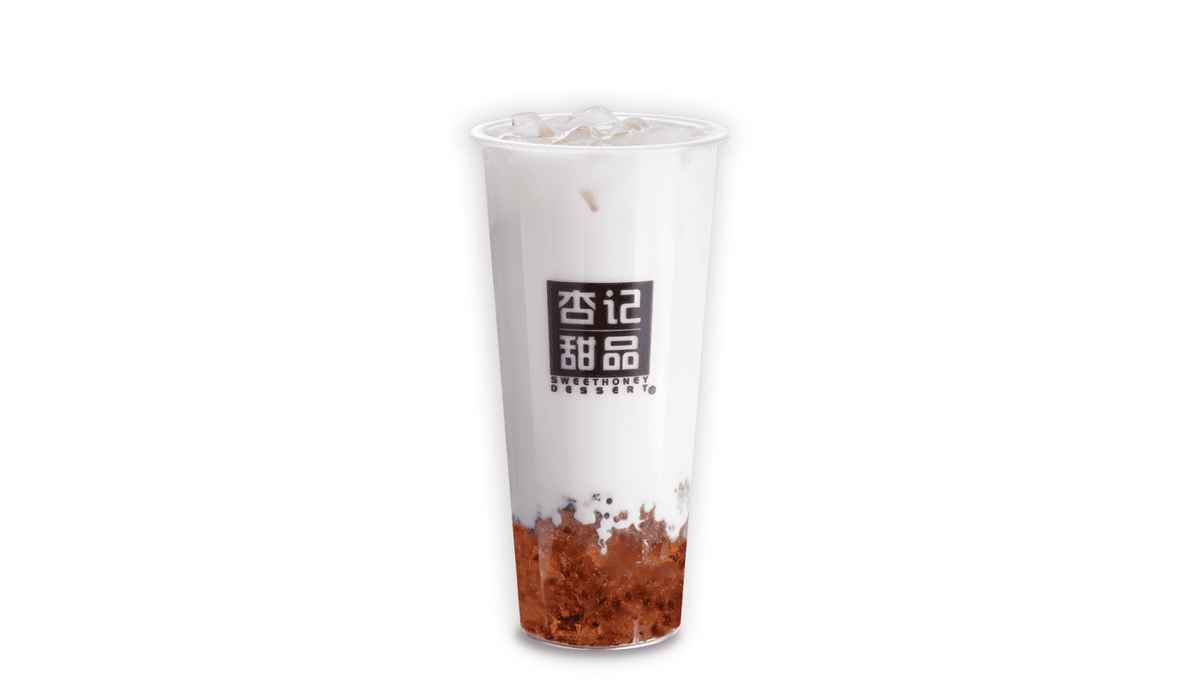 Flower Peach Gum Milk Tea - 花茶奶香桃胶