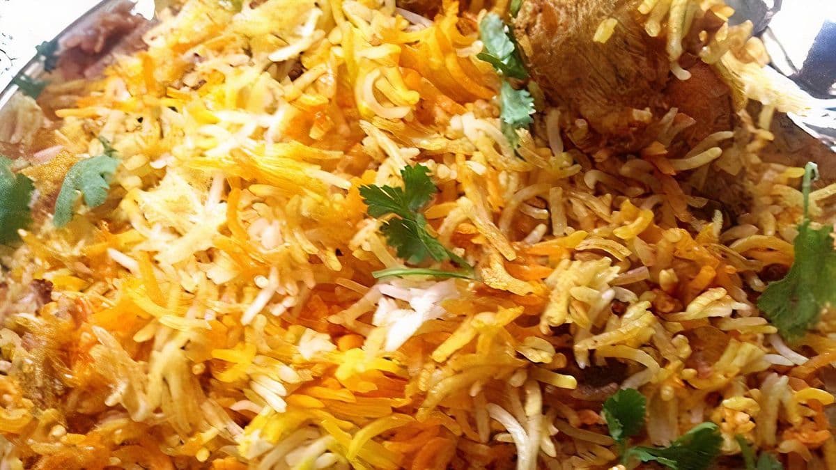 Beef Biryani/Pop/ Raita