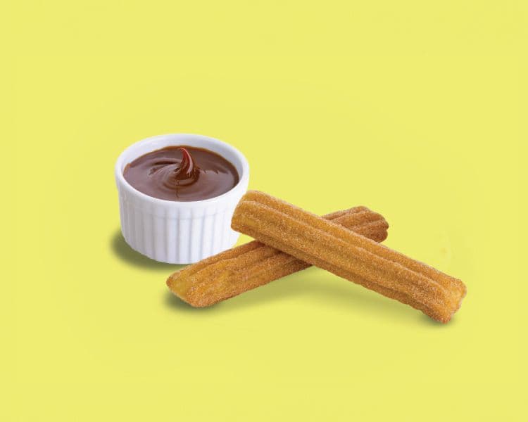 4 Churros with 4 Dips