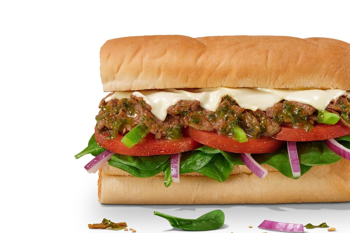 #19 Steak Chimichurri Et Fromage (12 po)