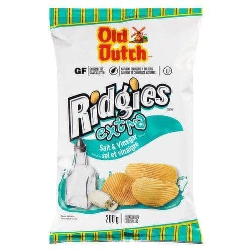 Old Dutch Ridgies Extra Salt & Vinegar 200g