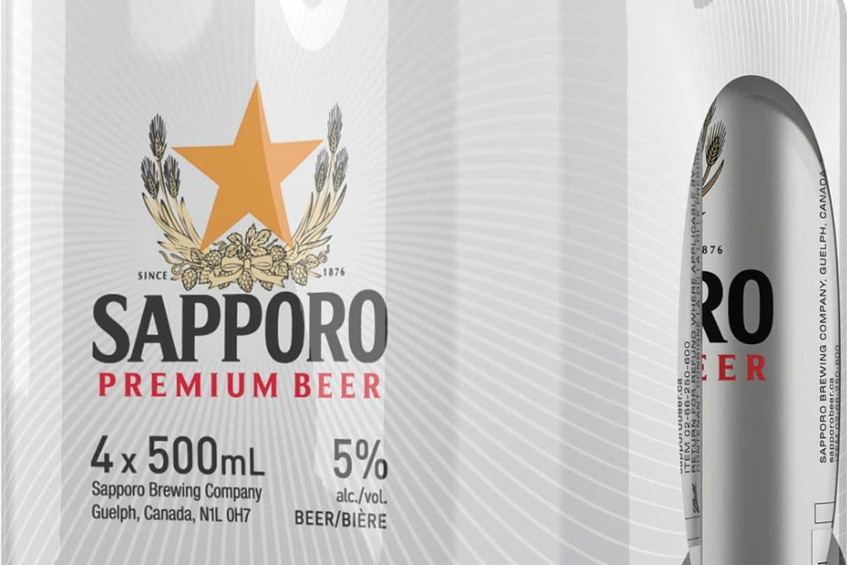 Sapporo Premium Beer (4 x 500 ml Cans)