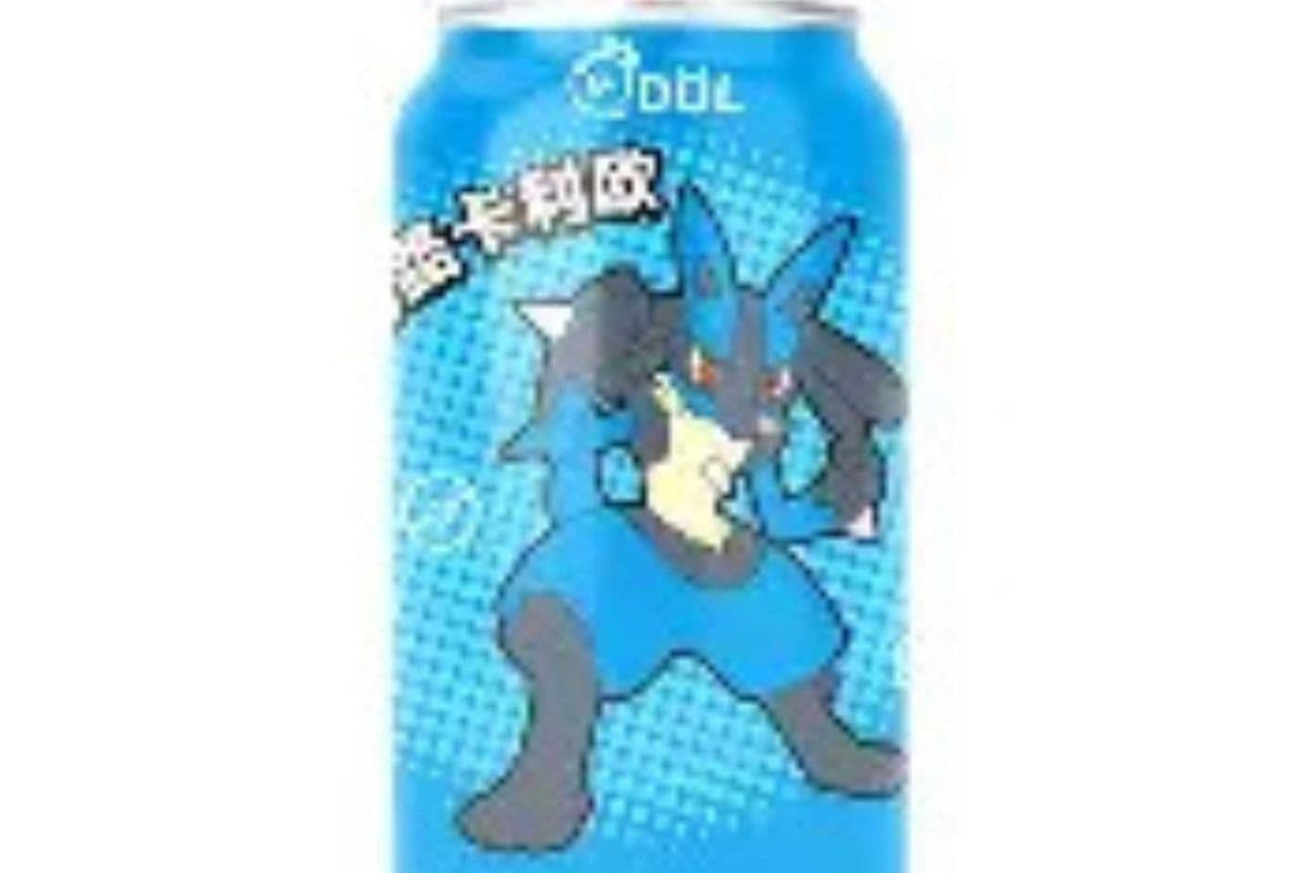 Canette boisson gazeuse pétillante aromatisée aux fruits Pokemon Lucario-Mint Julep