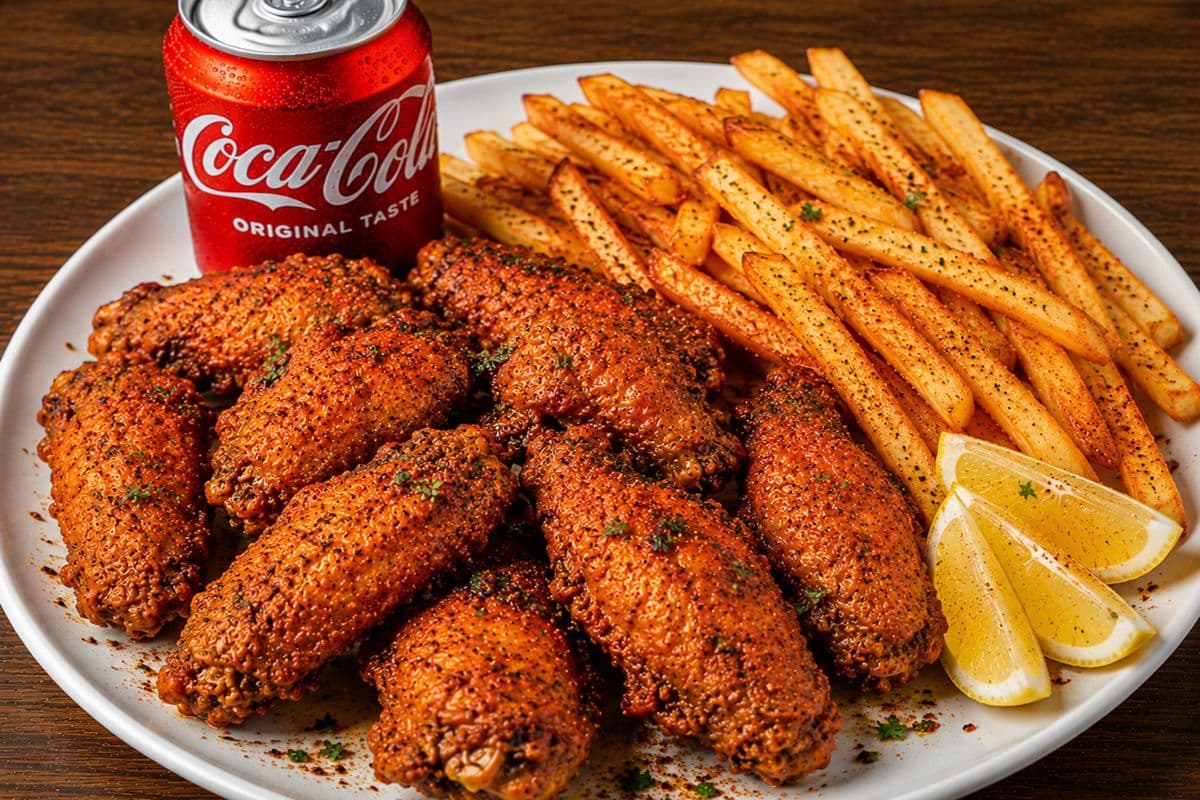 Cajun Spice Wings Meal (10pcs)