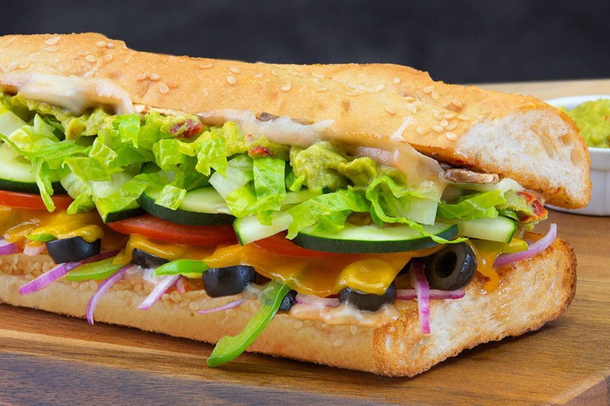 6" Small Veggie Guacamole Sub