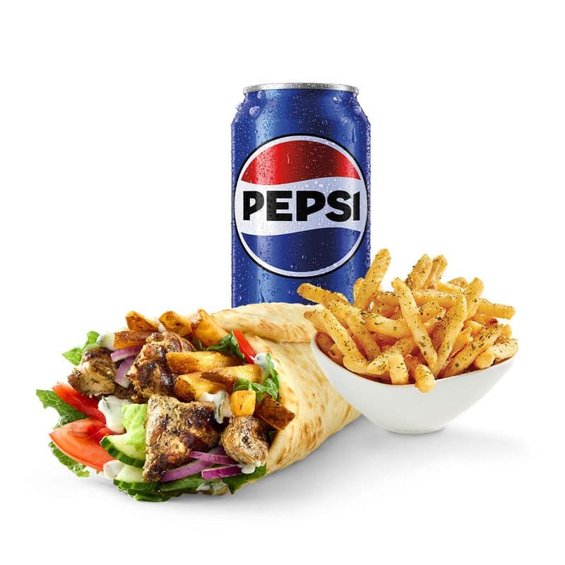 Combo gourmand Poulet souvlaki / Chicken Souvlaki