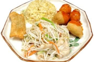 273. Egg Roll with Chicken Chop Suey Chicken Ball and Egg Fried Rice 组合2