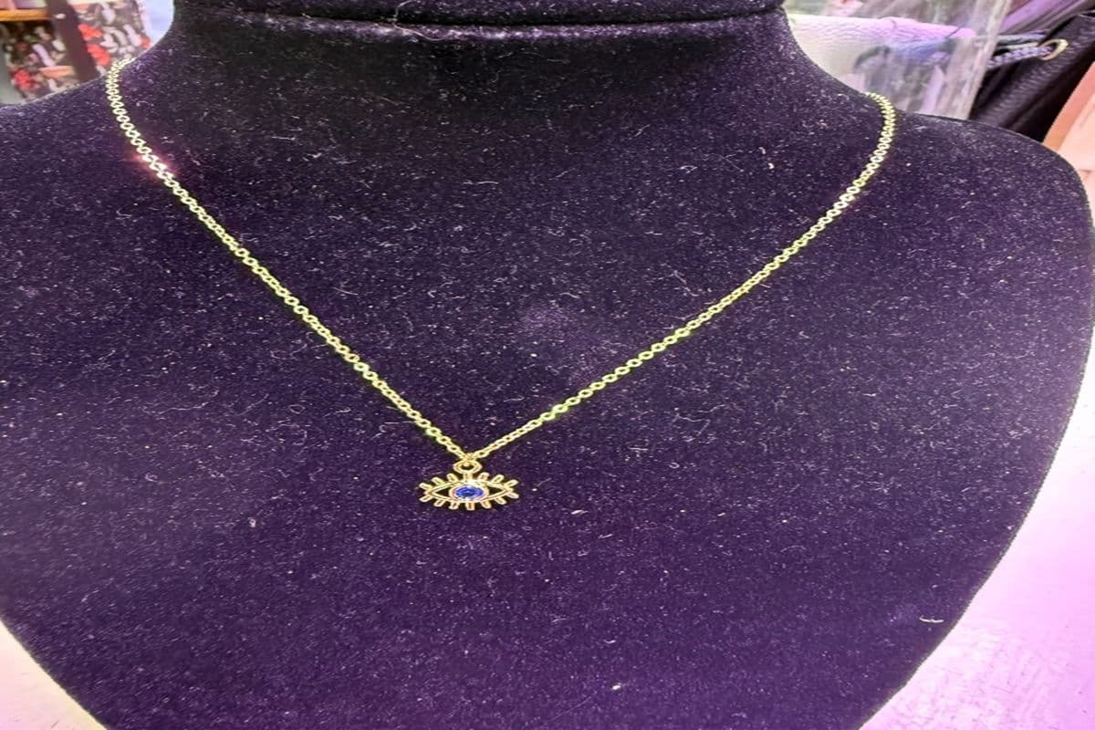18k Gold Plated Evil Eye Chain