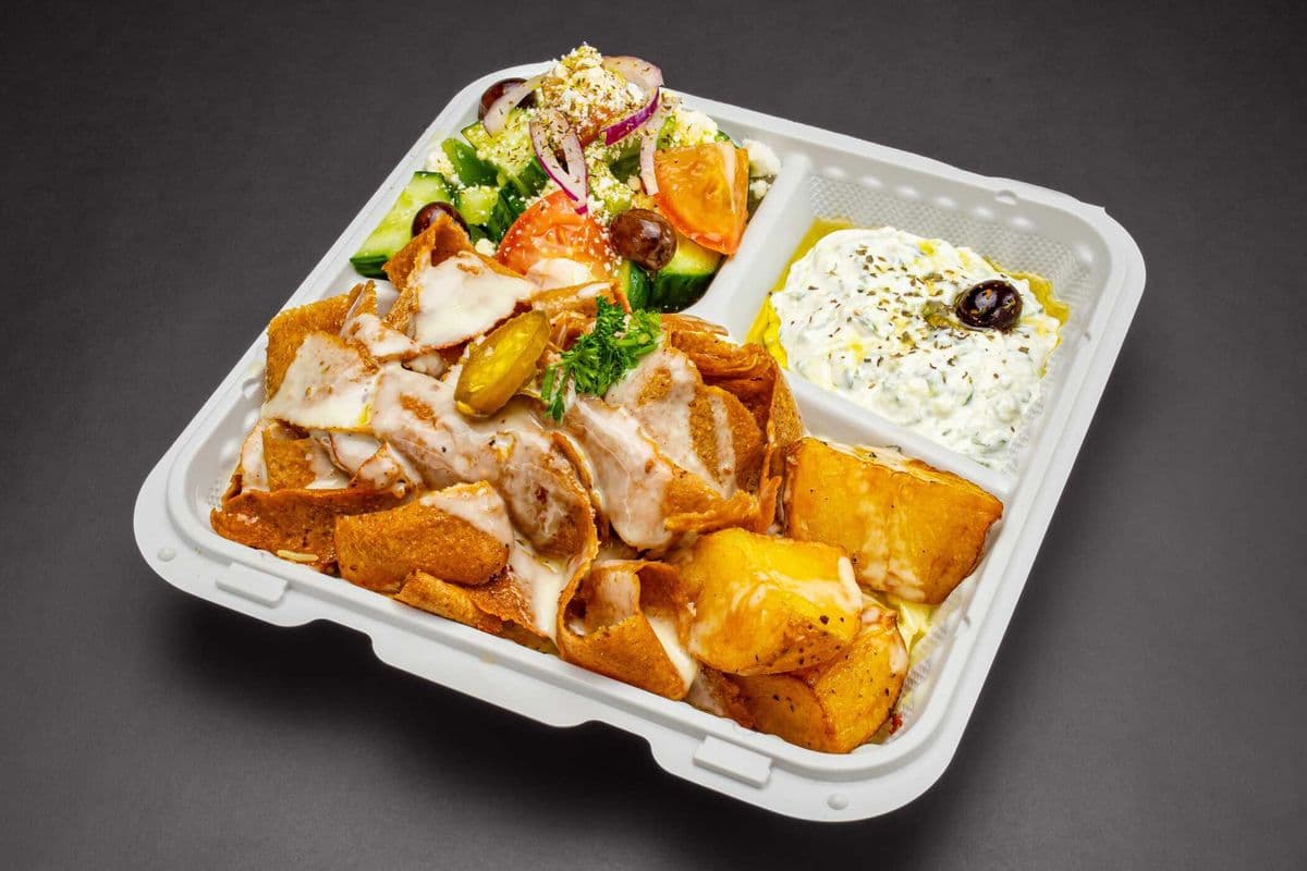 Traditional Beef Donair Platter
