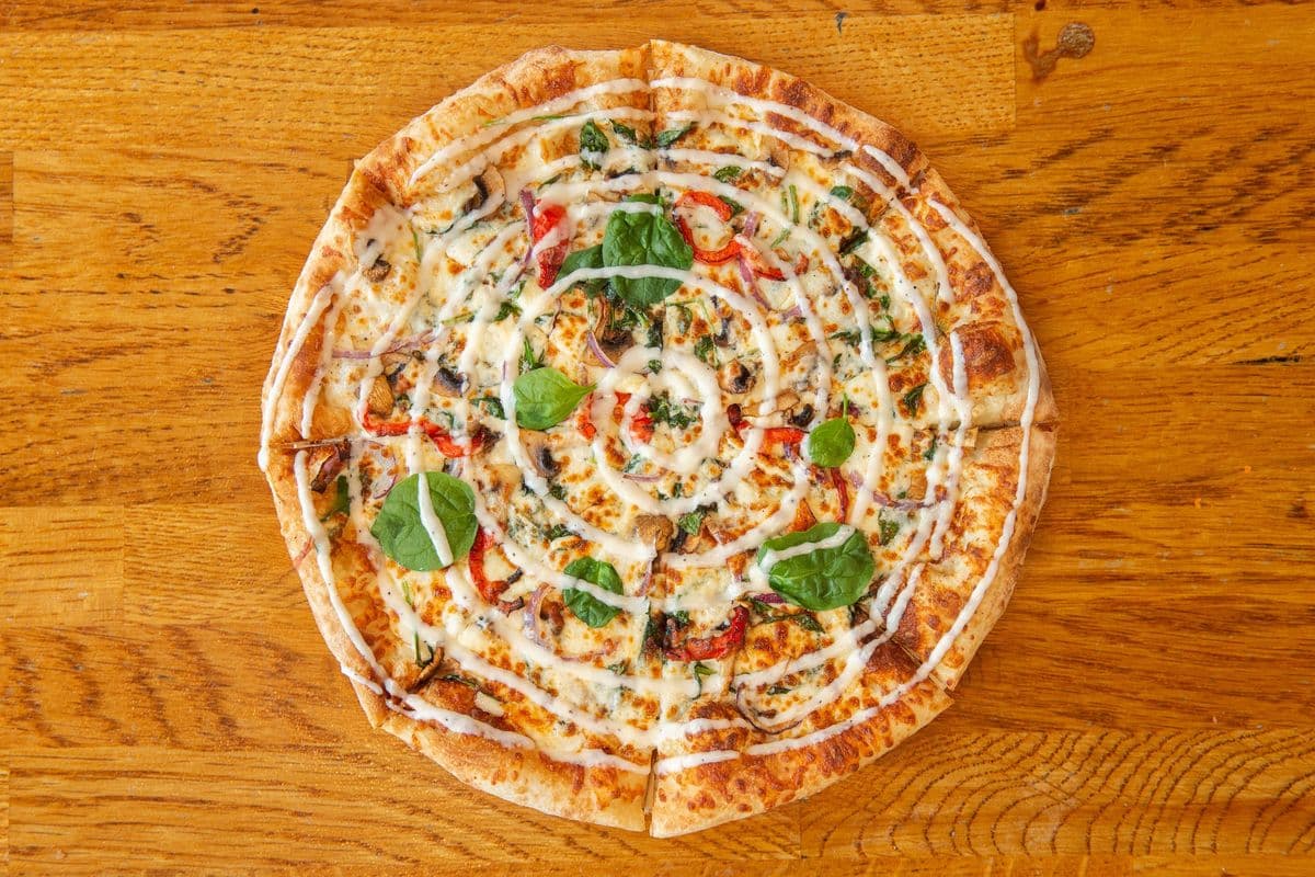 16" Extra Large Spinach Alfredo Pizza