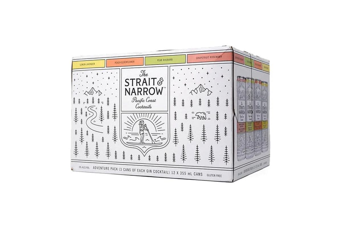 Strait & Narrow Gin Adventure Pack (12 x 355 ml)