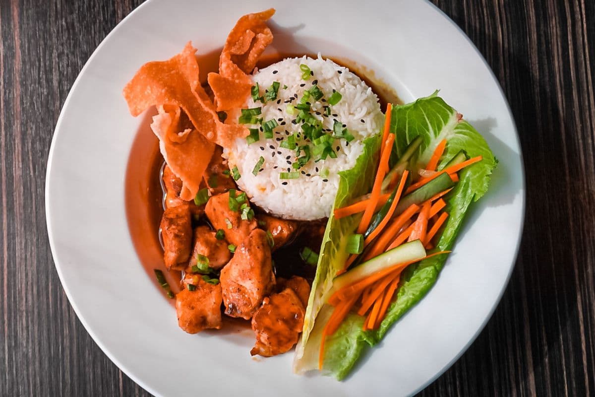 Orange Wok Bowl