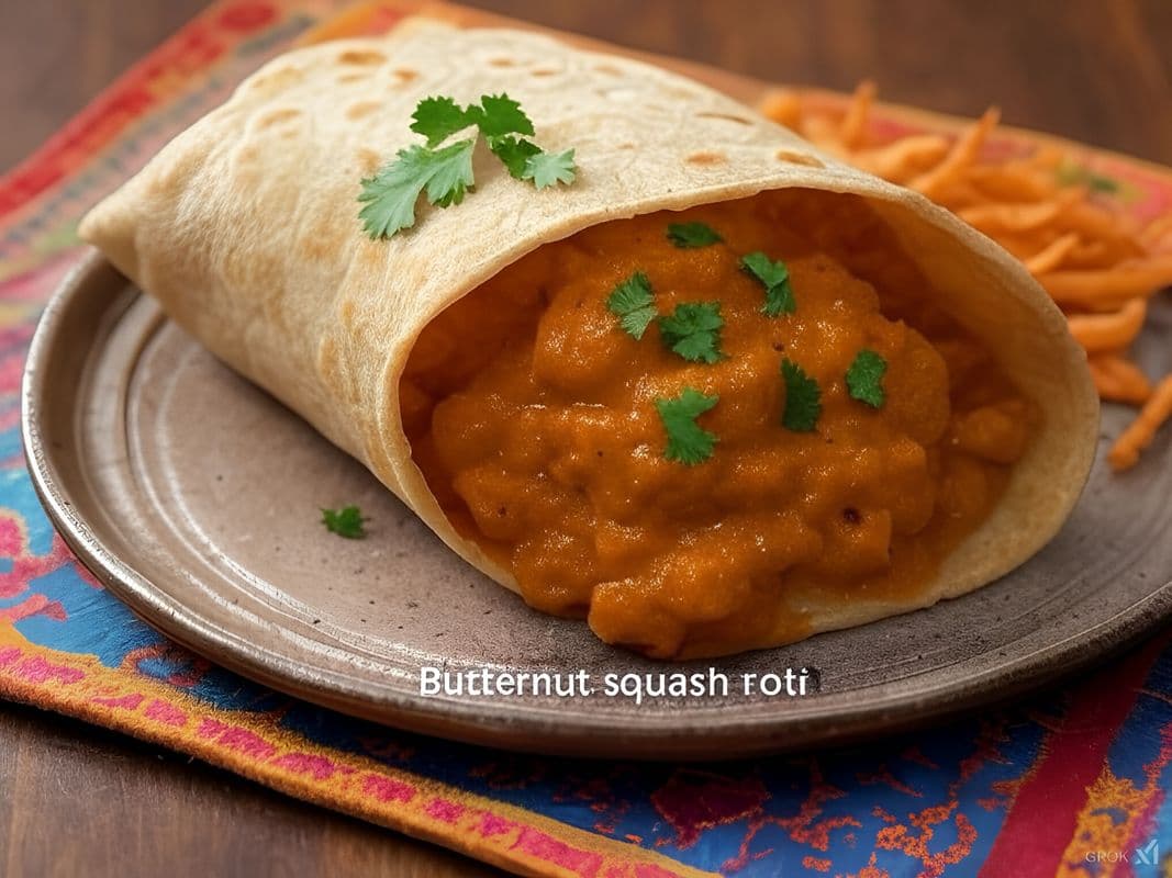 Festive Butternut Squash Roti