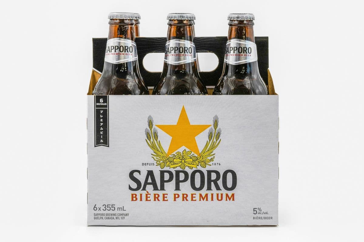 SAPPORO BEER 6 BOTTLES (1 x 6x355ML)
