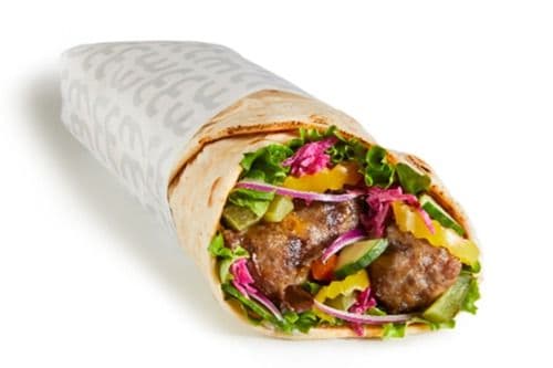 Minced Beef and Lamb Kebab Wrap