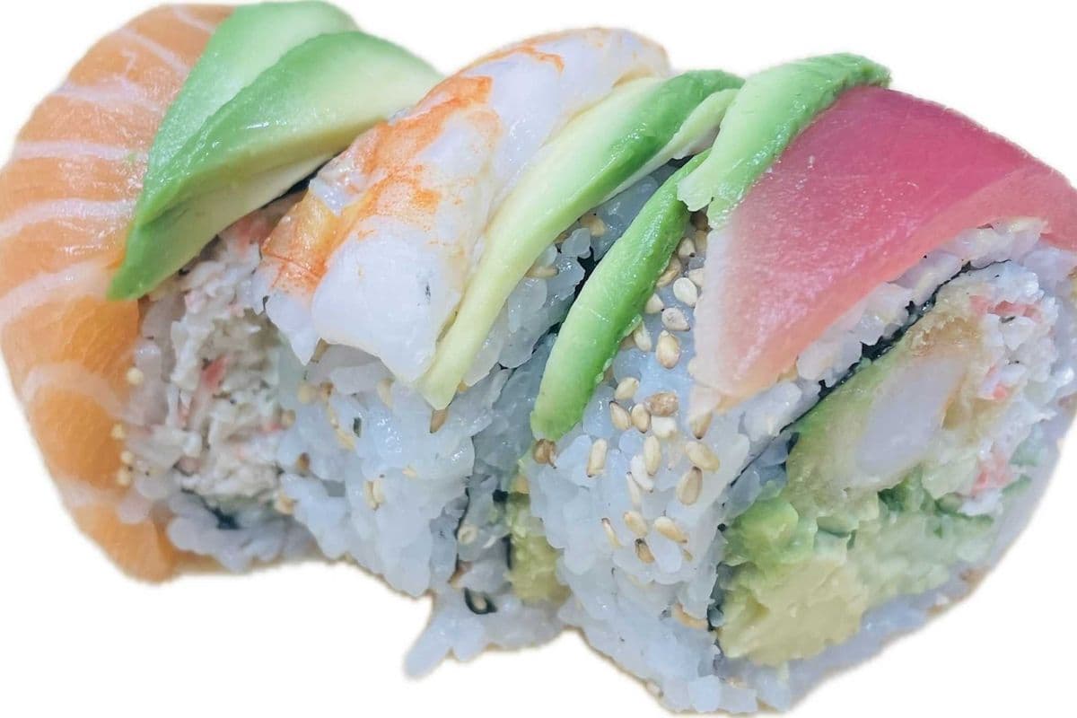 Rainbow Dragon Roll (8pcs)