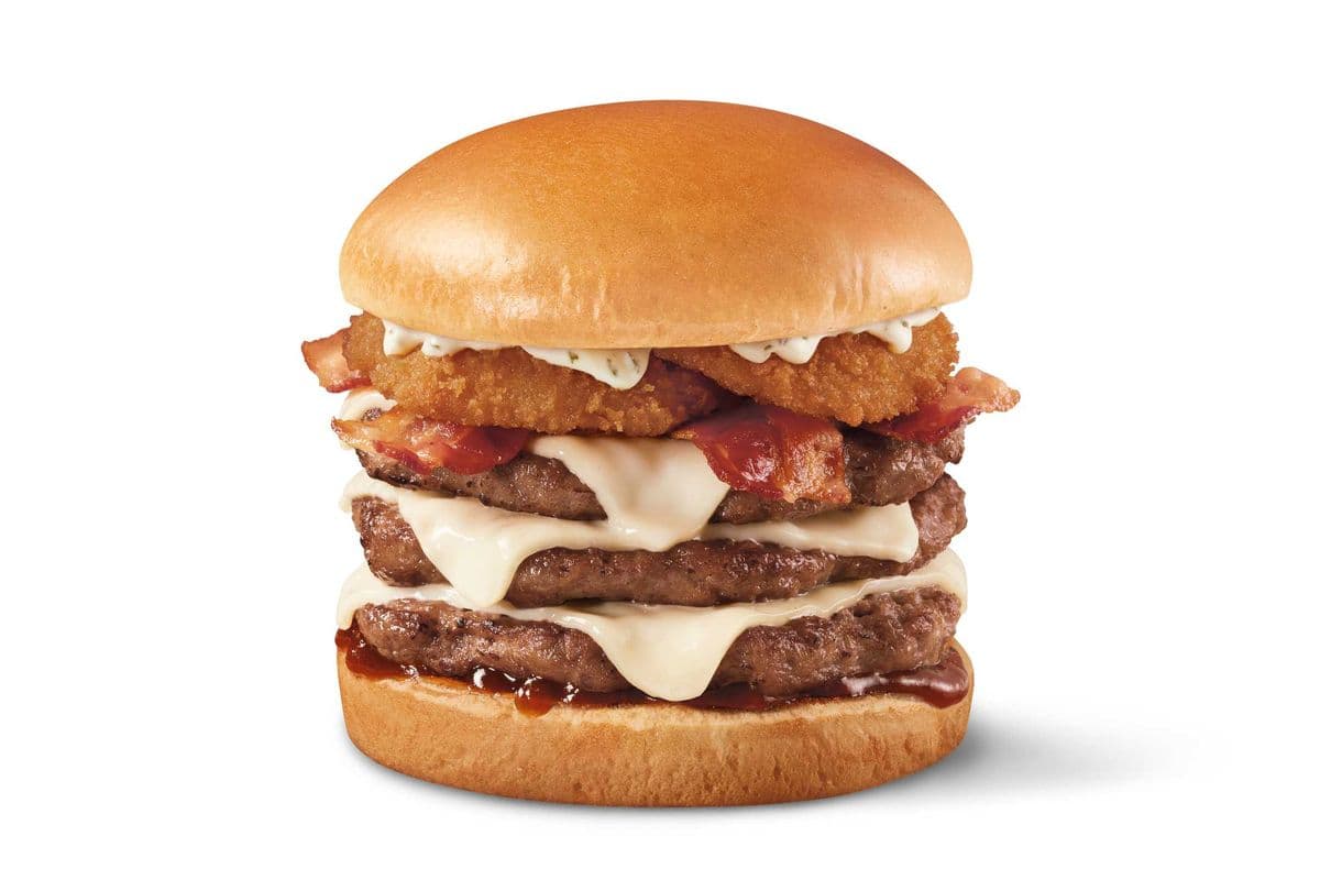Backyard Bacon Ranch Triple Burger