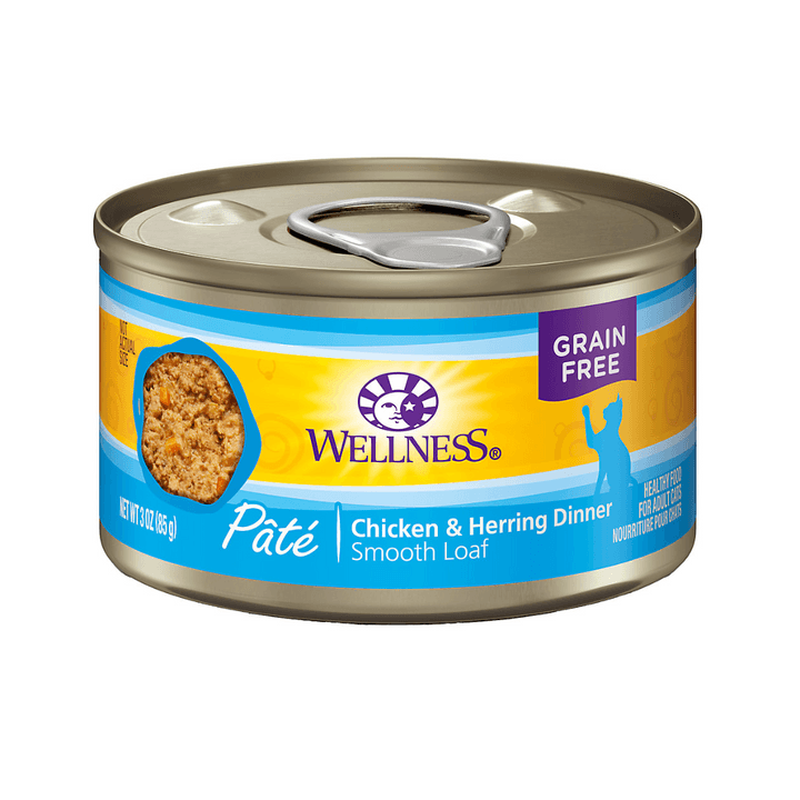 Wellness Wet Cat Food - Chicken & Herring Entree Pate Canned (3 oz)