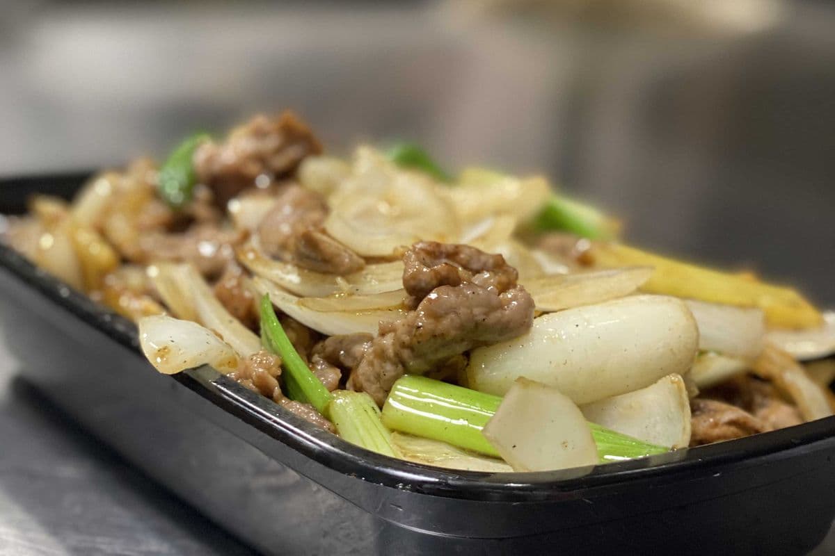 Beef with Ginger and Green Onions
